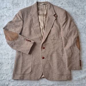 Stafford Country Collection tweed mens blazer jacket.  Size 44R.